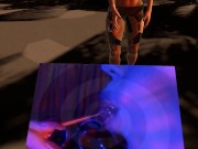 Citor3 3D SFM VR bondage game huge tits mistress makes cum again twice; doggy, pegging, milking 3/16