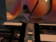 Citor3 3D SFM VR bondage game huge tits mistress makes cum again twice; doggy, pegging, milking 9/16