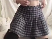 Schoolgirl plays with herself 1/16