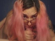 *POV CHUBBY AMATEUR SLOPPY BLOWJOB & 69** He moans so loud when blowing his load in my mouth* 10/16