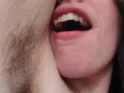 Stinky VERY HAIRY Armpit Camgirl SEXY TALK: Dirty Pheromone Camgirl Slut DOESN'T WANT TO SMELL CLEAN 4/16