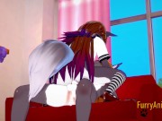 Furry Hentai 3D Yiff - 2 Grey Fox Have Sex in a Couch 10/16