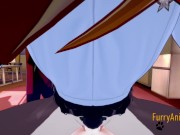 Furry Hentai 3D Yiff - 2 Grey Fox Have Sex in a Couch 12/16