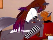 Furry Hentai 3D Yiff - 2 Grey Fox Have Sex in a Couch 13/16