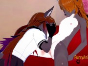 Furry Hentai 3D Yiff - 2 Grey Fox Have Sex in a Couch 9/16