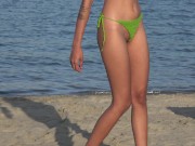 SUPER HOT Micro Bikini Filipina Bikini Girl At The Beach  15/16