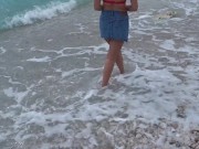 Vacation sex with a stranger I met ON THE BEACH 1/16