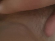 Big horny cock fucking my wet pussy and covering his pre cum on my pussy lips while I rub my clit 13/16