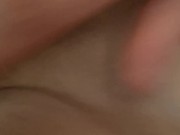 Big horny cock fucking my wet pussy and covering his pre cum on my pussy lips while I rub my clit 5/16