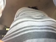 THICK EBONY FUCKS FRIEND IN THE BACKSEAT WHILE DADDY’S AT WORK 12/16