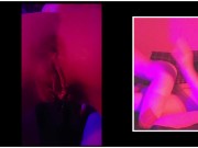 Red Light / Blue Light (handjob; reverse cowgirl; creampie)(hardcore with POV / picture-in-picture)