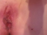 Hot Mess! Showing my fucked pussy to hubby when i get home. 1/16