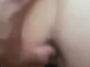 Step sister pussy pounding by BIG BLACK COCK and thumb in tight ass 1/16