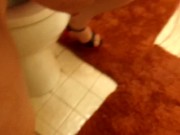 Sexy girl smoking pissing & fingering her hairy pussy till she cums! 14/16