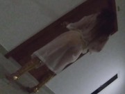 NAKED in Rain Coat return to my Hotel Room 11/16