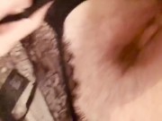 Baby mama playing with herself until daddy comes home  9/16