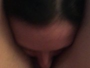 Sucking my masters cock untill he cums down my throat