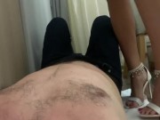 Trampling #70 white high heels 1/16