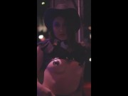 Hot Go Go Dancer Magnea moves her ass at a Hollywood club 15/16