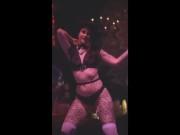 Hot Go Go Dancer Magnea moves her ass at a Hollywood club 5/16