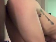 Filling my little pussy up with his big dick while I touch my toes 10/16