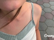 Сюрприз от моей пошлой подруги - очень короткая юбка и смелый публичный минет (короткая версия) 16/16