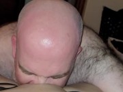 Husband choking on double dildo making hot wife cum 10/16