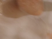 Petite teen with perfect nipples teases from her bubble bath  5/16