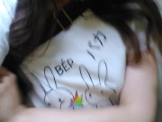 HAIRY Otaku Anime Slut PEES PISS MESSY Pandemic Face Mask PUBLIC Restroom Good Karma Clean Pee Dance 1/16