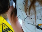 HAIRY Otaku Anime Slut PEES PISS MESSY Pandemic Face Mask PUBLIC Restroom Good Karma Clean Pee Dance 12/16