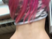 Girlfriend Sensual Blowjob and Doggy Fucking near Window - Smoking 12/16