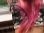 Girlfriend Sensual Blowjob and Doggy Fucking near Window - Smoking 9/16