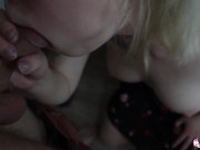 Sensual Closeup Blowjob - Cum on Tits 5/16