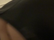 POV Hot French Amateur exposed and gets an oral creampie. Filmed on mobile. Boots and lingerie 3/16