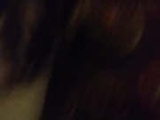 Beautiful brunette Giving a blowjob and getting titty fucked 9/16