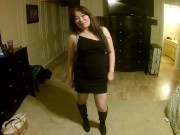 Asian MILF blowjob ball sucking and sexy fucking 1/16