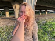 Almost caught us filmiing this video outside! 1/16