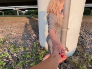 Almost caught us filmiing this video outside! 2/16