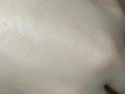 (HD) Playing with my hard pink nipples. Natural white young boobs! 11/16