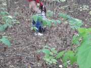  one girl pissed in the forest and how the second girl gave her cunnilingus 14/16