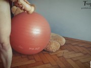Fitness ball is boring unless you have a big dildo in your pussy - Tacy Tight (FULL) 6/16