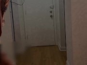 Exposing my nude body in front of the delivery person / Nude Arab 1/16