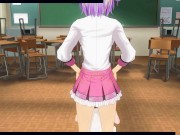 3D HENTAI Schoolgirl watches her girlfriend moan with pleasure 1/16