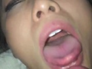 Watch me lick and eat every drop of cum (slow motion facial and cum swallow) 5/16