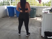 real latina / arab with huge ass trains with her plug in her anus 6/16