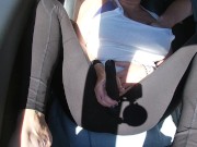 Would you honk if you saw me? Car ride cum in public! 2/16