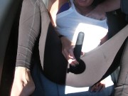 Would you honk if you saw me? Car ride cum in public! 4/16