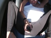 Would you honk if you saw me? Car ride cum in public! 6/16