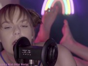 Eating in ASMR with sexy teen Rebecca Vanguard 14/16