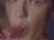 Eating in ASMR with sexy teen Rebecca Vanguard 9/16